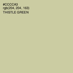 #CCCCA3 - Thistle Green Color Image